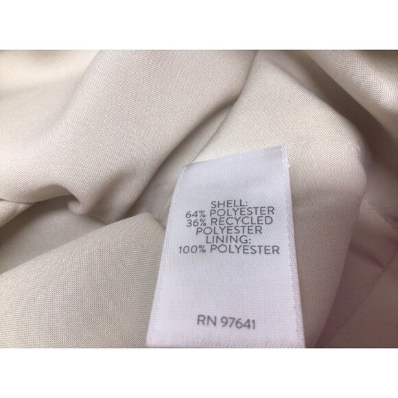J.Jill Women’s Wearever Easy-Care Blazer Vest Beige Size Large Petite - Picture 6 of 9